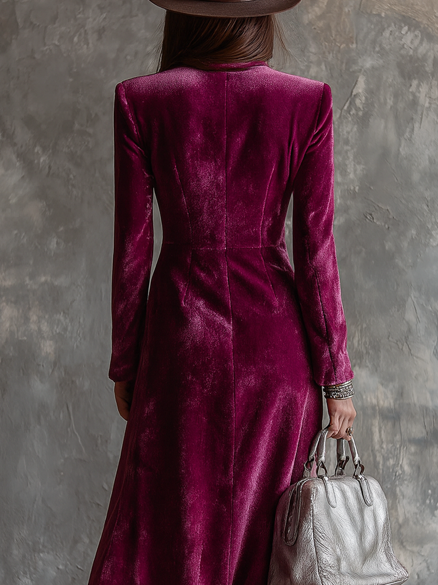 Women’s Vintage Button Front Longline Blazer