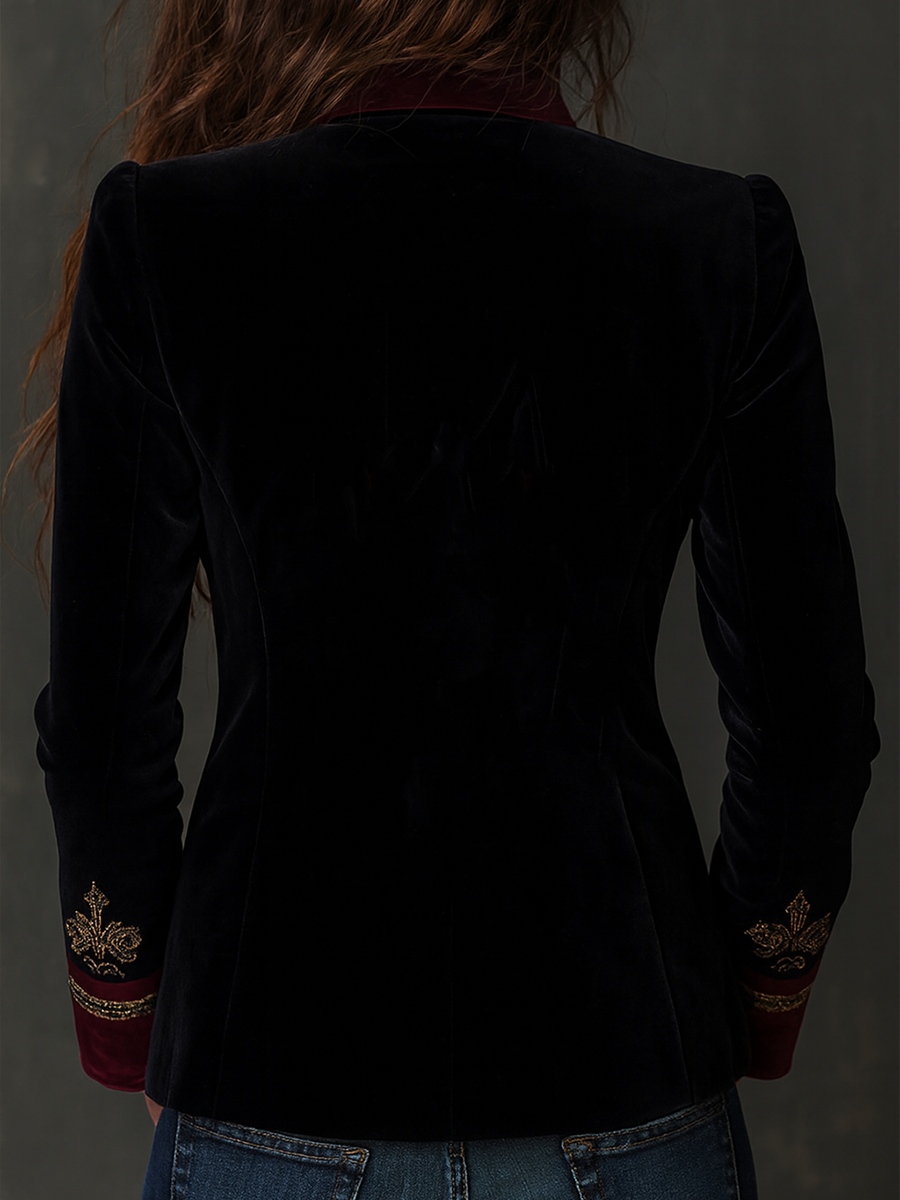 Women’s Vintage Baroque Embroidered Blazer