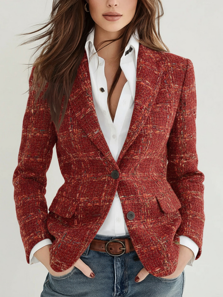 Women’s Vintage Plaid Blazer