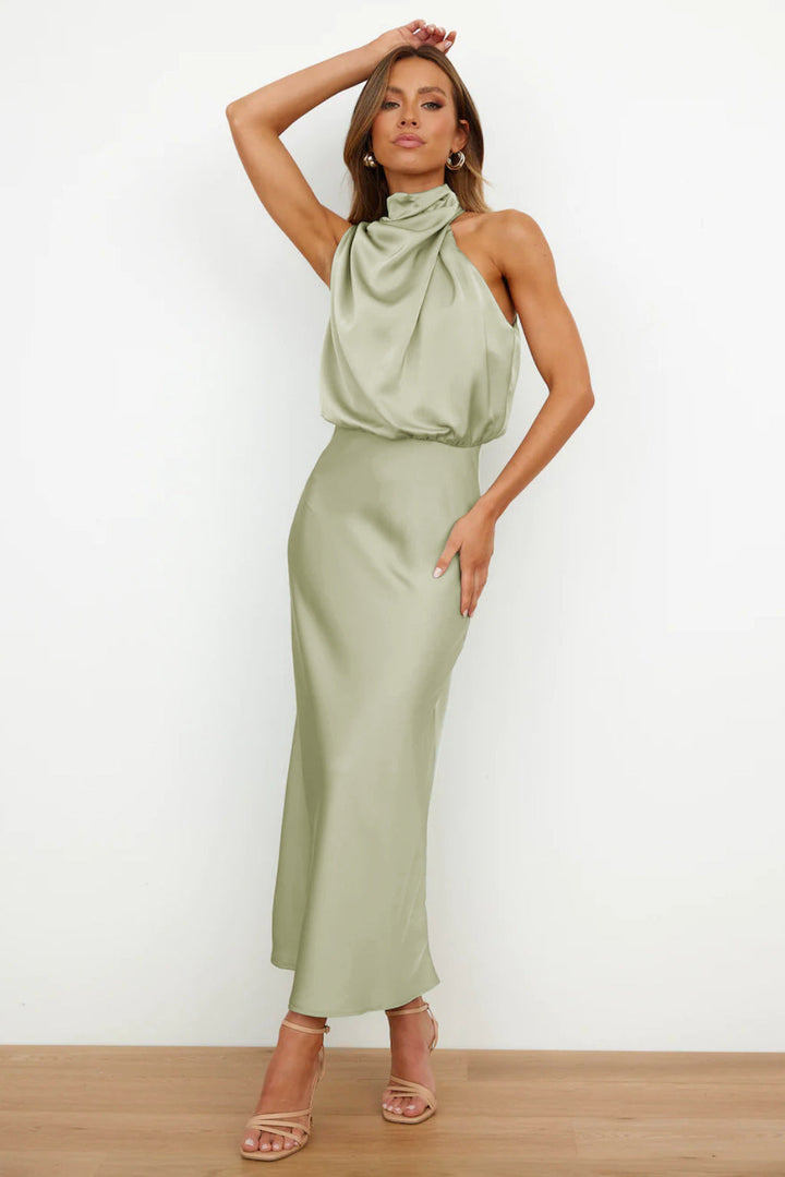 Women’s Draped Ruched Cocktail Dress