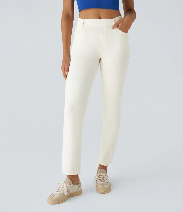 Women’s High Waisted Stretch Pull On Pants