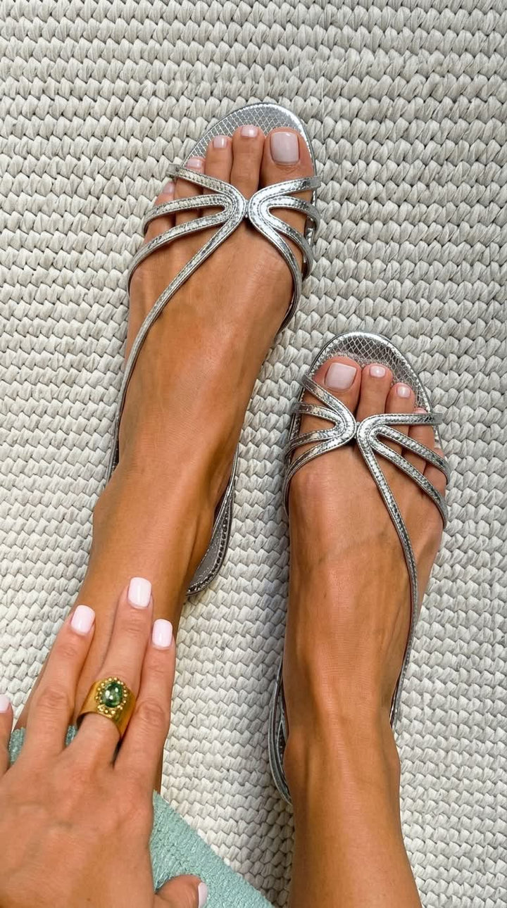 Women’s Gold Open-Toe Sandals