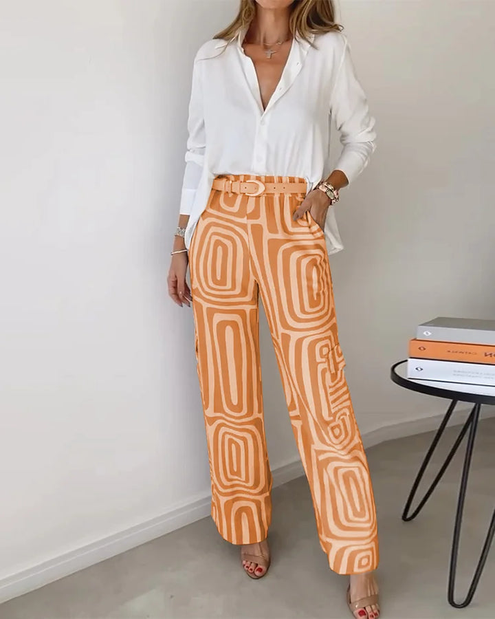 Women’s Belted Two Piece Lounge Set