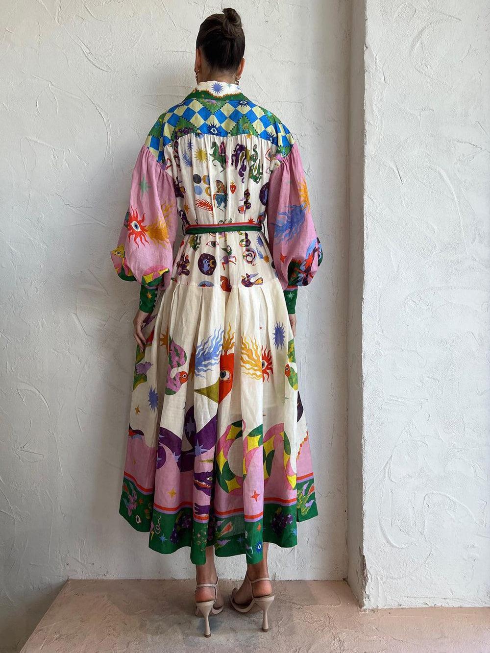 Women’s Pleated Loose Beach Dress