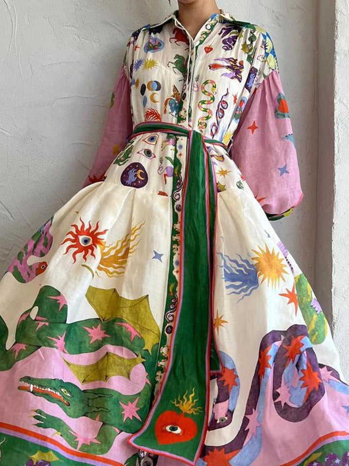 Women’s Pleated Loose Beach Dress
