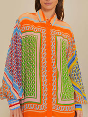 Women’s Colorful Tropical Print Shirt