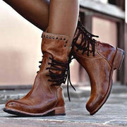 Women’s Vintage Lace-Up Combat Boots