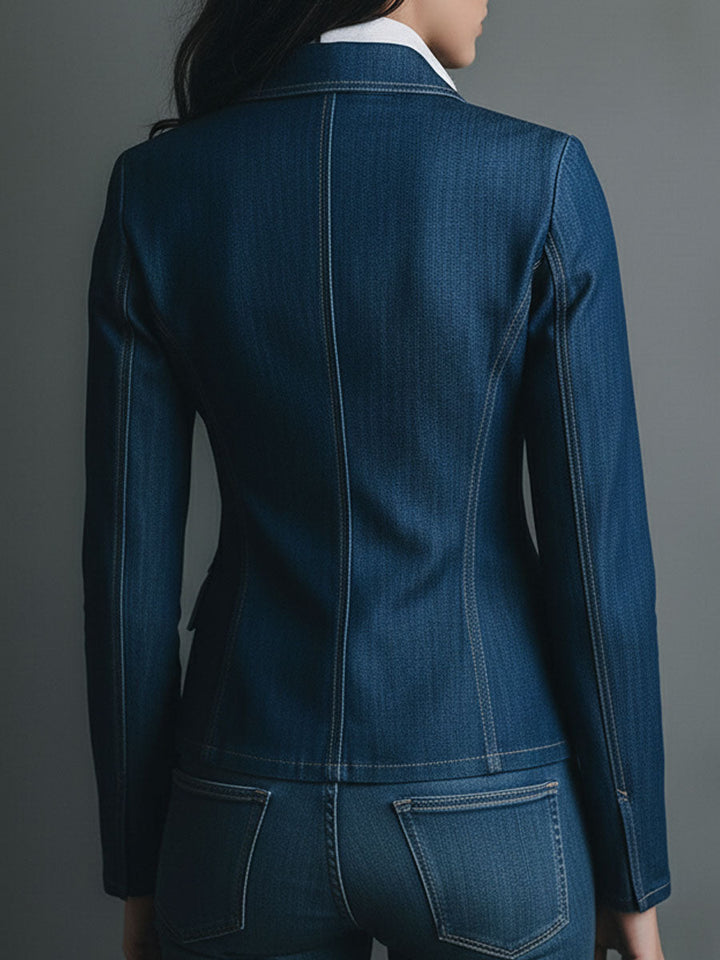 Women’s Classic Fitted Utility Jean Jacket