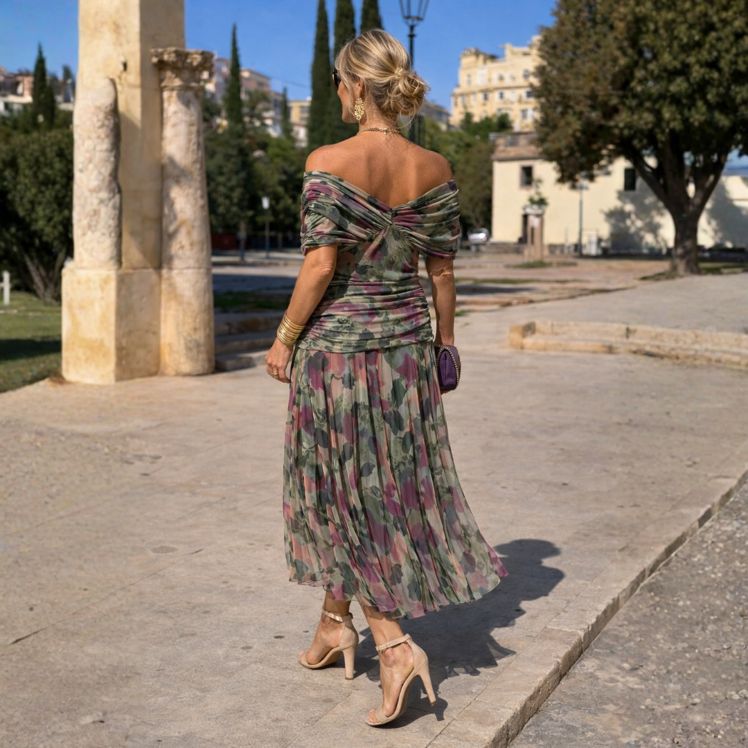 Women’s Off Shoulder Maxi Evening Dress