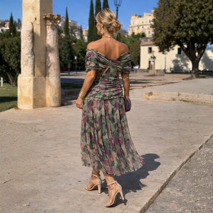 Women’s Off Shoulder Maxi Evening Dress