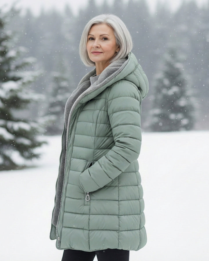 Women’s Fleece Lined Hooded Puffer Coat