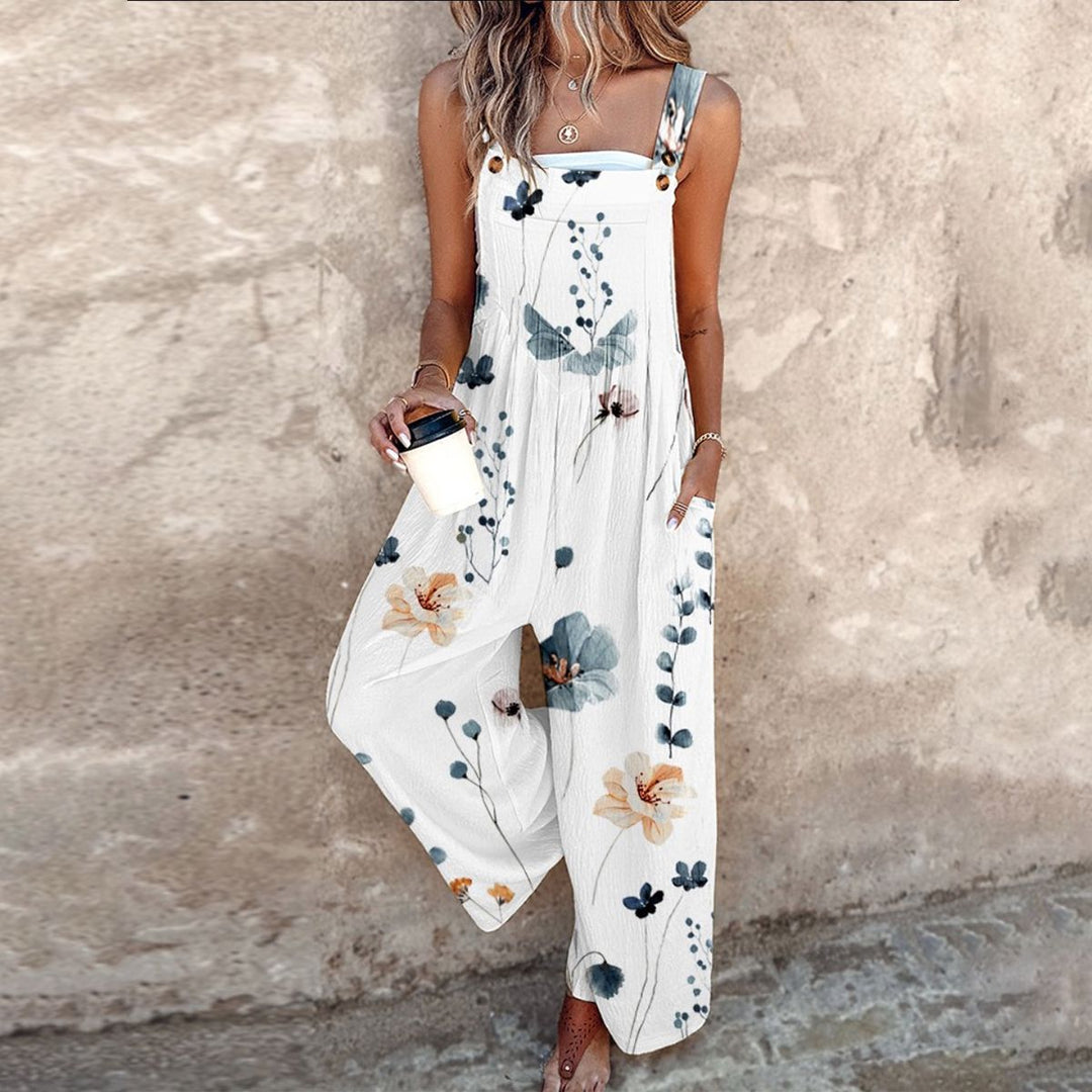 Women’s Comfortable Printed Overalls