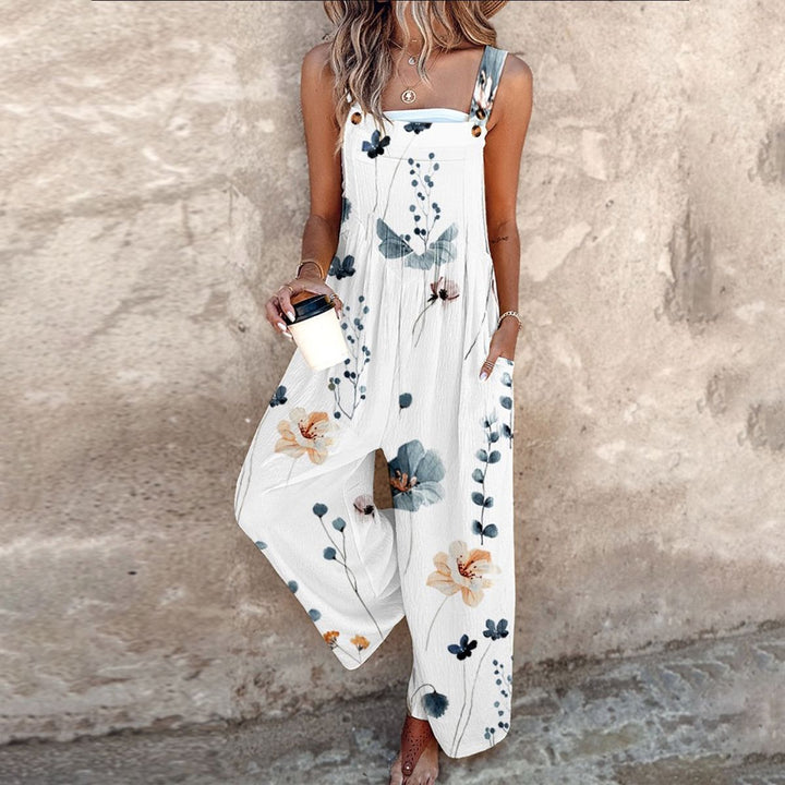 Women’s Comfortable Printed Overalls