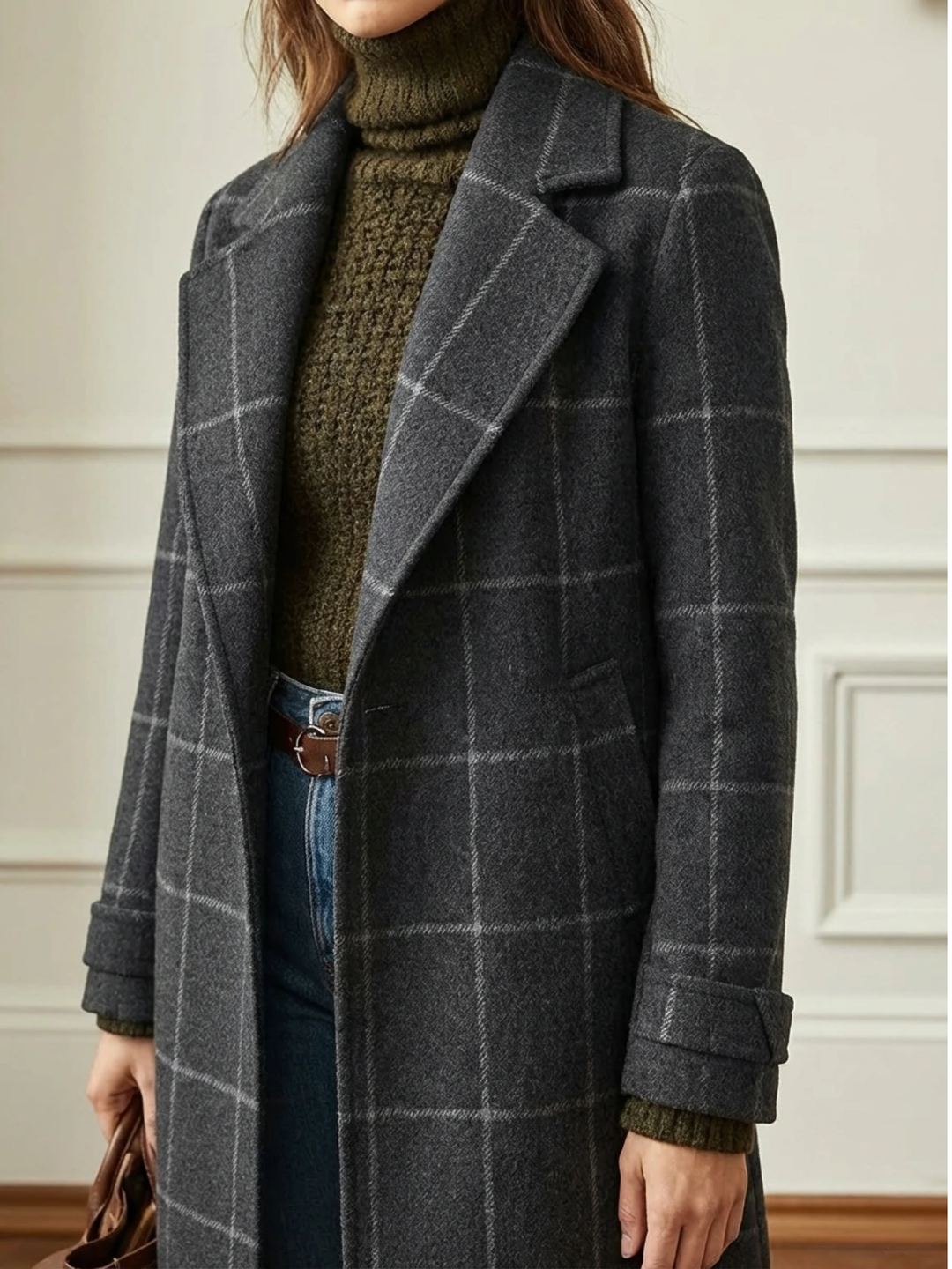 Women’s Plaid Long Coat