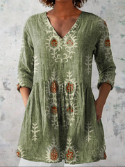 Women’s Longline V-Neck Blouse