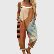 Women’s Patchwork Casual Jumpsuit