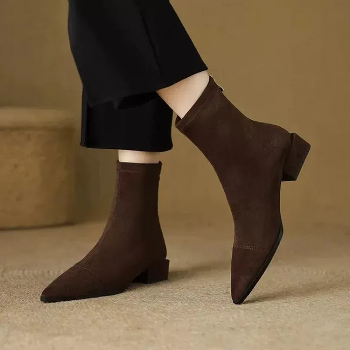 Women’s Pointed-Toe Heeled Ankle Boots