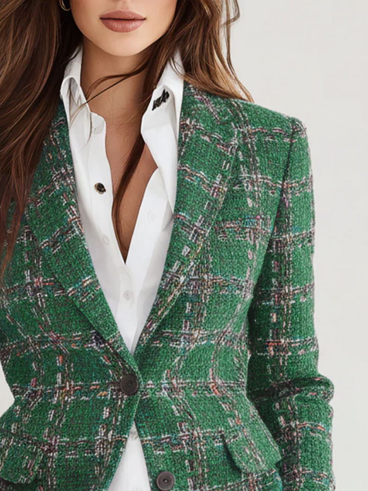 Women’s Vintage Plaid Blazer