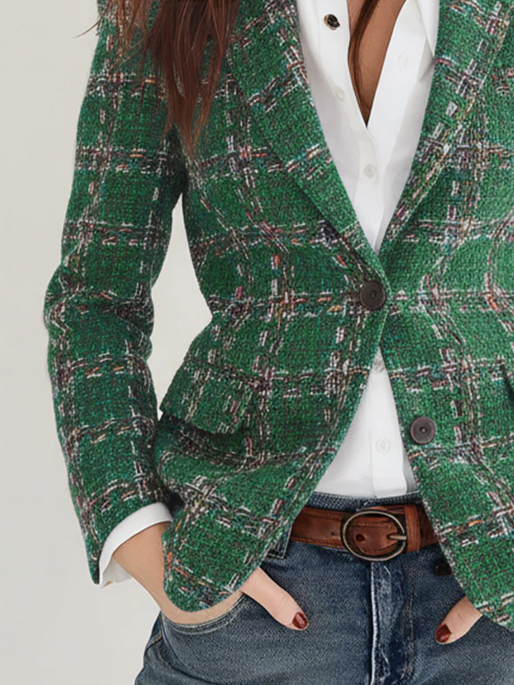Women’s Vintage Plaid Blazer