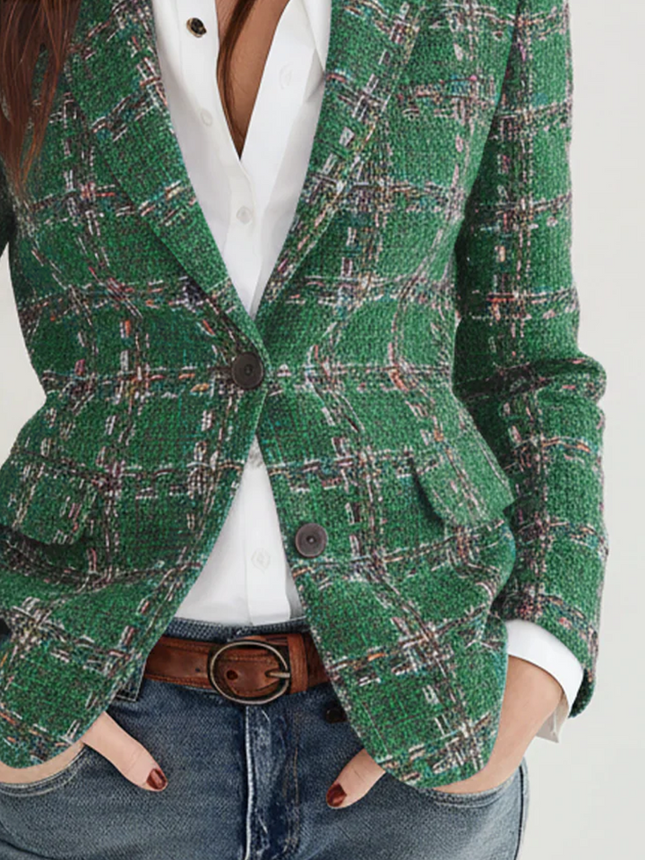 Women’s Vintage Plaid Blazer