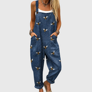Women’s Casual Printed Wide Leg Jumpsuit
