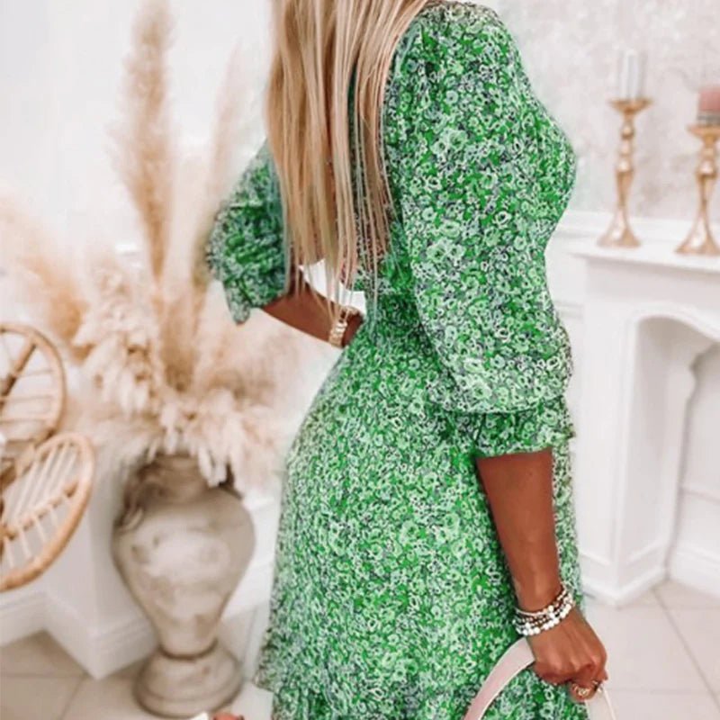 Women’s Elegant Floral Print Dress