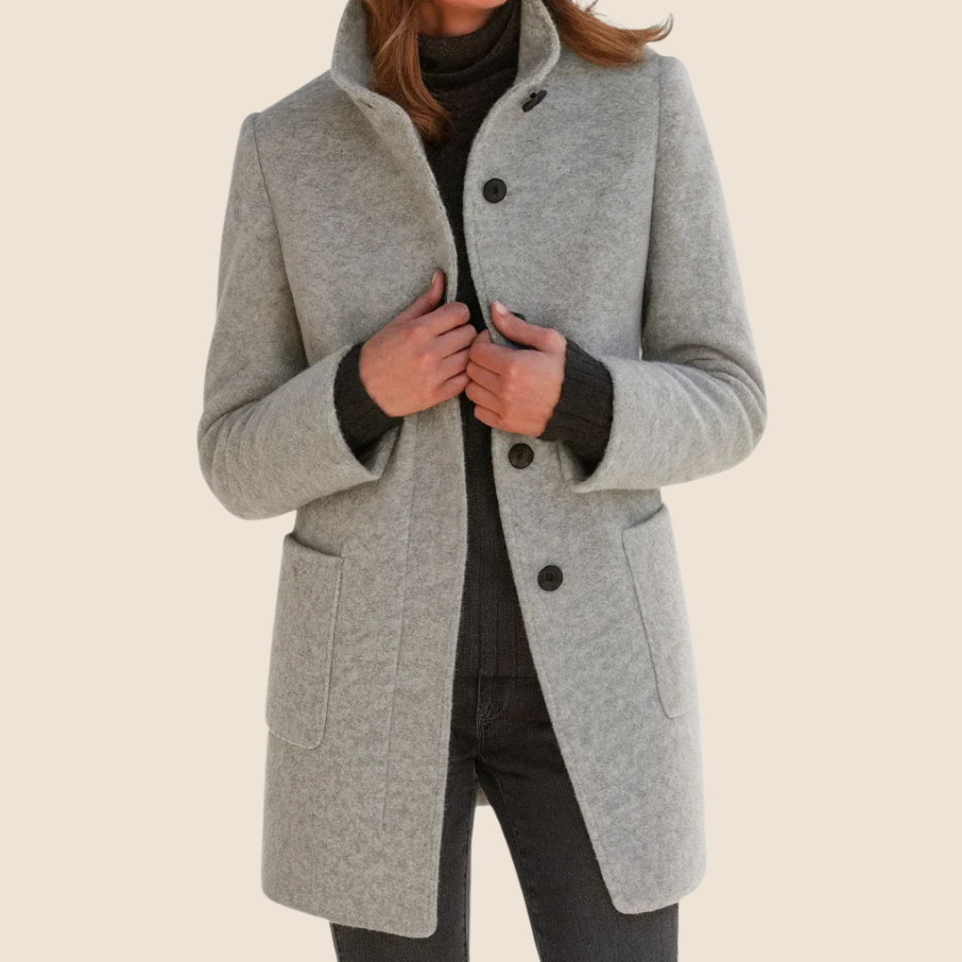 Women’s Button-Front Tailored Midi Coat