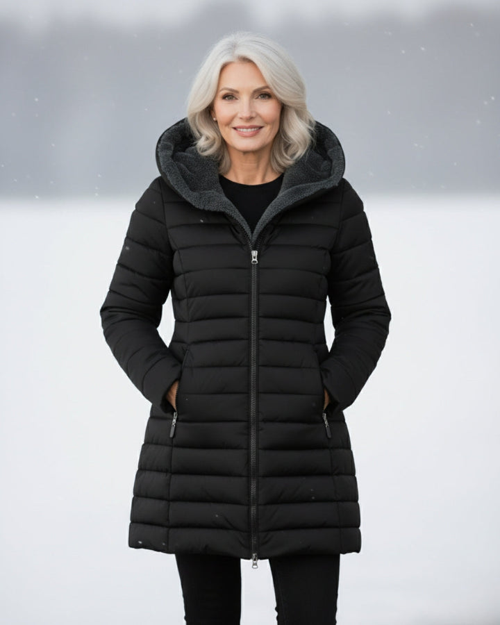 Women’s Fleece Lined Hooded Puffer Coat
