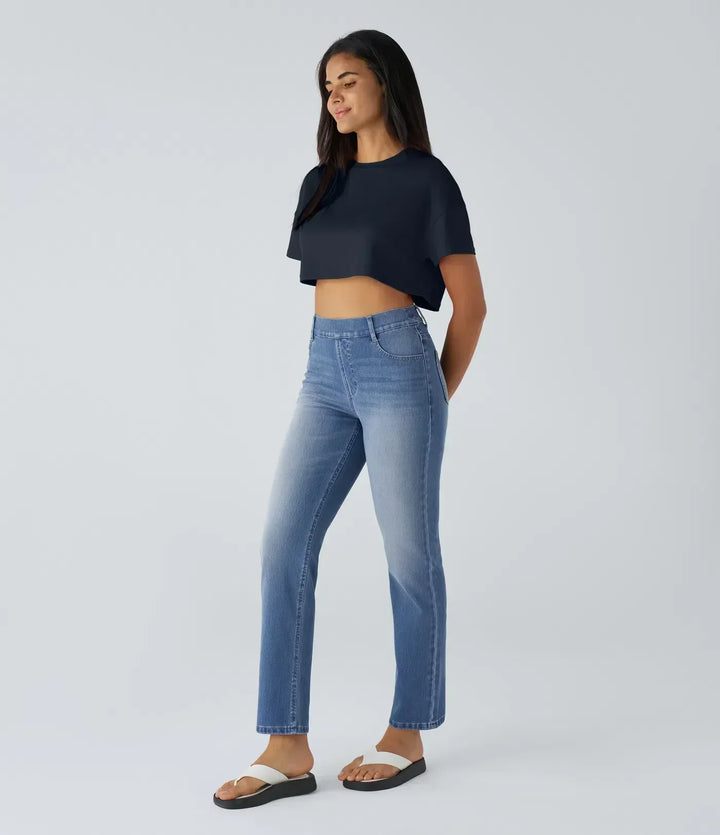 Women’s High Waisted Stretch Pull On Pants