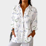 Women’s Lightweight Colorful Printed Blouse