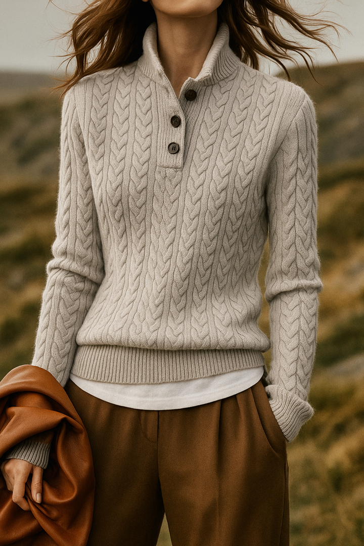 Women’s Textured Cable Knit Sweater