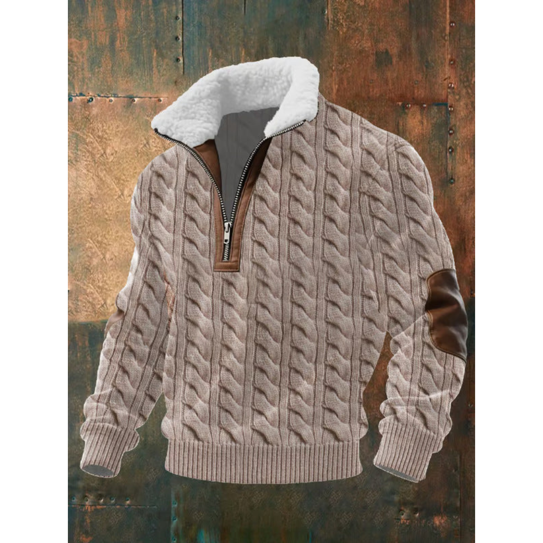 Men’s Half Zip Turtleneck Sweater
