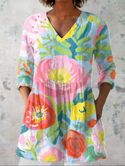 Women’s Longline V-Neck Blouse