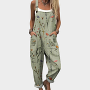 Women’s Comfortable Printed Relaxed Fit Overalls