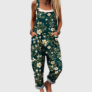 Women’s Emerald Floral Print Jumpsuit