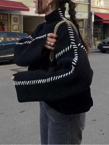 Women’s Elegant Knit Pullover Sweater