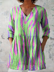 Women’s V-Neck Tunic Blouse