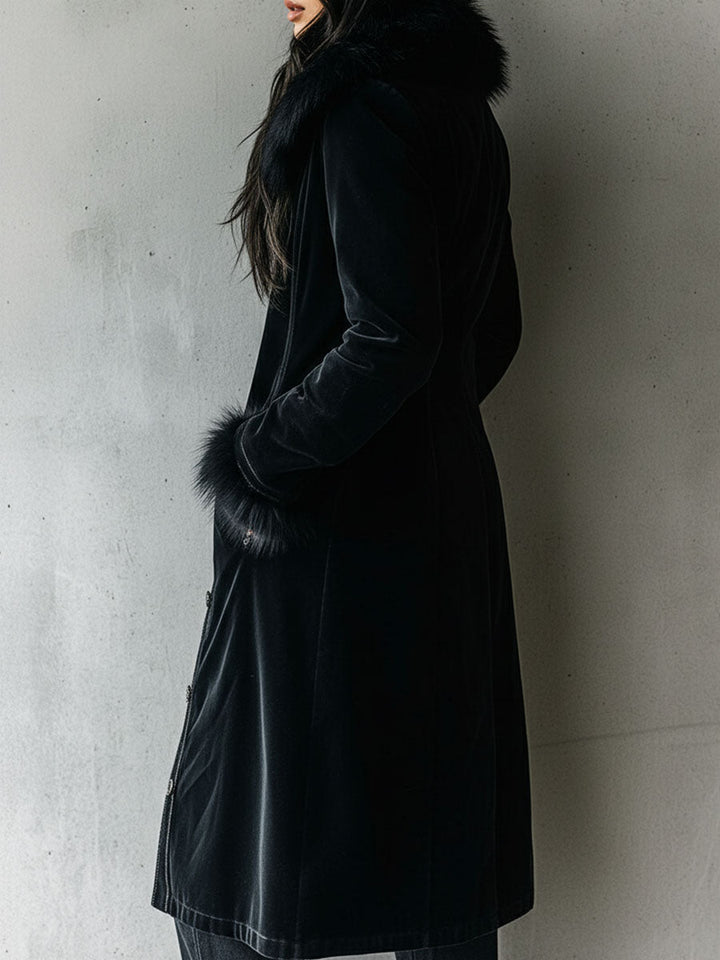 Women’s Longline Tailored Black Coat