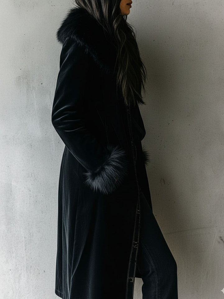 Women’s Longline Tailored Black Coat