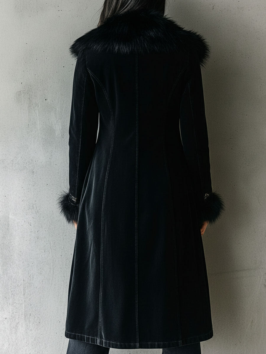 Women’s Longline Tailored Black Coat