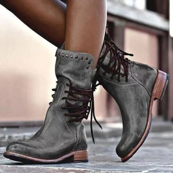 Women’s Vintage Lace-Up Combat Boots