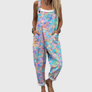 Women’s Pastel Mosaic Print Jumpsuit