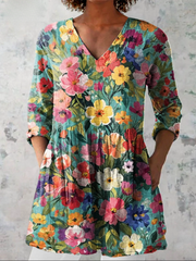 Women’s Longline V-Neck Blouse