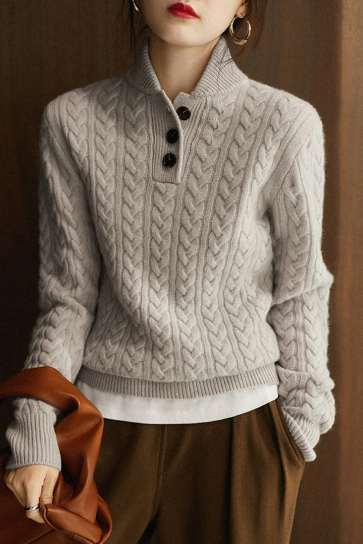 Women’s Textured Cable Knit Sweater