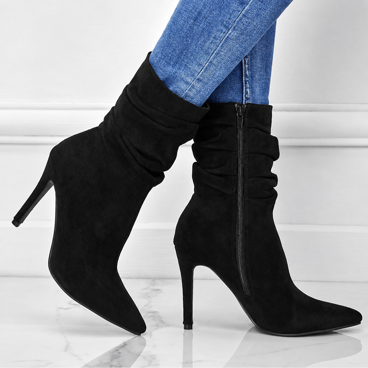 Women's Elegant High Heel Pointed Boots