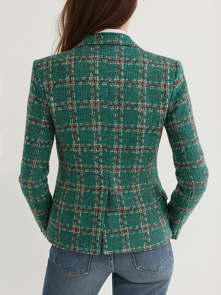 Women’s Vintage Plaid Blazer