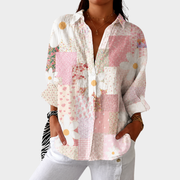 Women’s Lightweight Colorful Printed Blouse