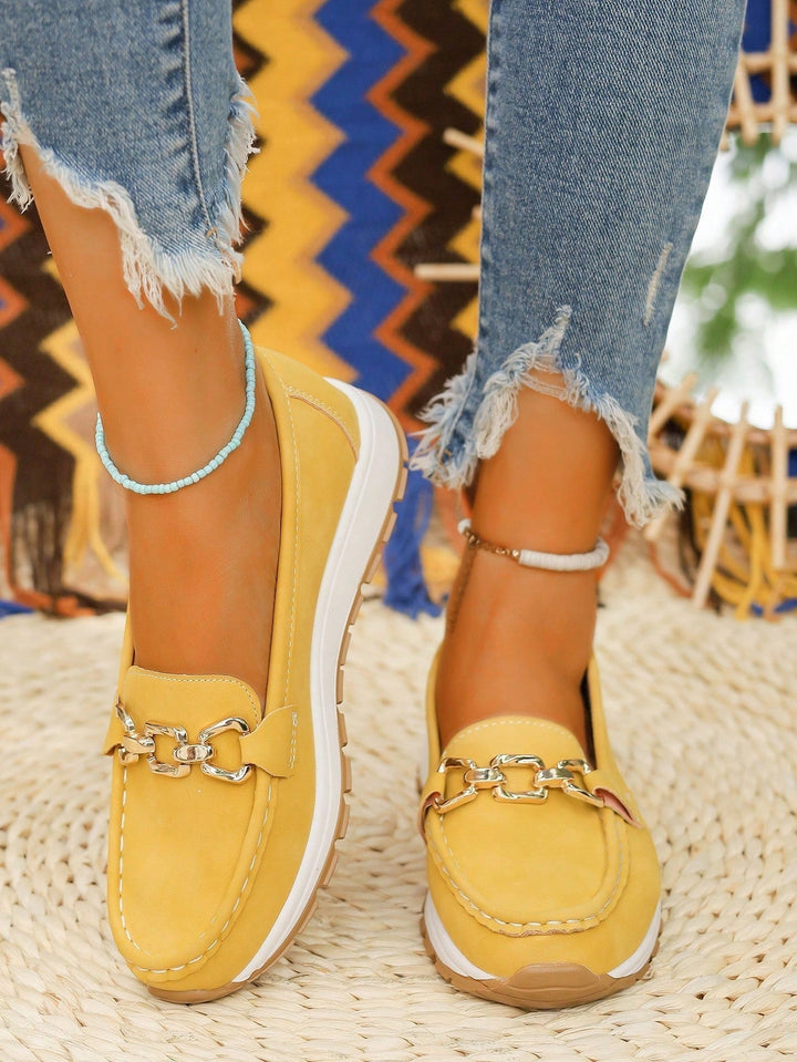 Women’s Flat Buckle Slip-On Loafers
