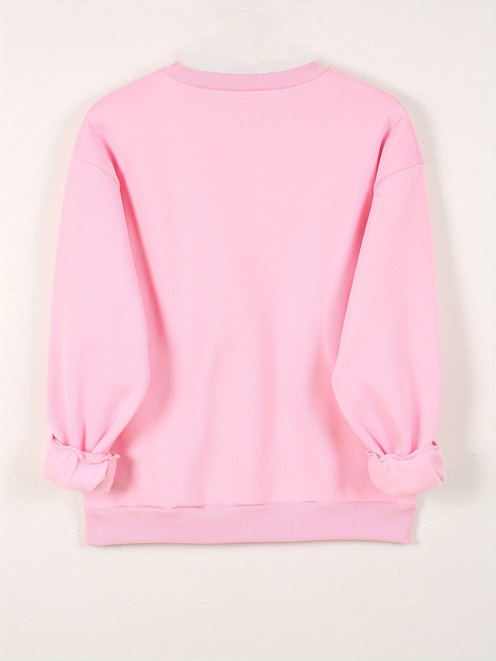 Women’s Heart Pattern Knit Pullover Sweater