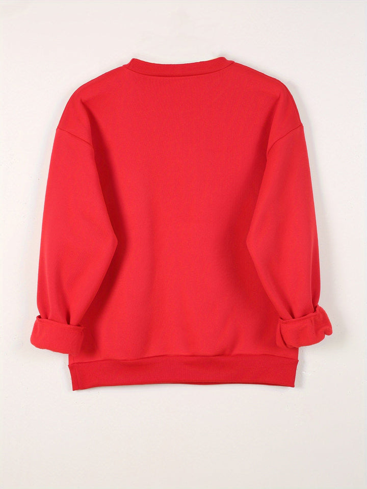 Women’s Heart Pattern Knit Pullover Sweater